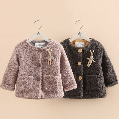 2021 Winter New 2 3 4 6 8 10 Years ChildrenS Outerwear Thickening Fleece Cotton Padded Cartoon Jacket Coat For Kids Baby Girls