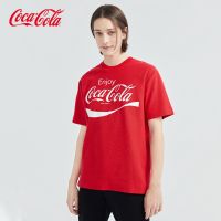 พร้อมส่ง Coca Cola เสื้อโคคาโคลา เสื้อผ้าแฟชั่น เสื้อสกรีนลายโลโก้แบรนด์ดัง แขนสั้นคอกลม เสื้อยืดสตรีท ใส่ได้ทั้งชายหญิงS-5XL