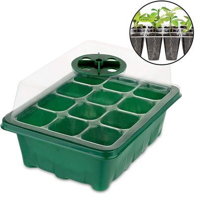 12 Hole Plant Seed Grows Box Nursery Seedling Starter Garden Yard Tray Hot Large Flower Pot Macrame Pouches for Seedlings