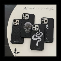 《KIKI》CASE.TIFY Liquid silicone Phone case for iphone 14 14plus 14pro 14promax 13 13pro 13promax Creative BLVCK pattern Soft case for iphone 12 12pro 12promax 11 11promax Classic popular phone case Black 4 styles