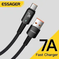 Essager 7A 66W Type C USB Cable Super-Fast Charge Cable for Huawei Mate 40 30 Xiaomi Samsung Fast Charging USB Type C Cables Data Cord