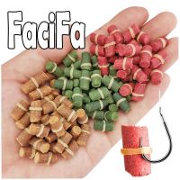 100 or 50 pcs Carp Fishing Hollow Bait Grass Carp Baits Fishing Bait Lure Formula Insect Particle Boilie Pellets Hook Up Baits