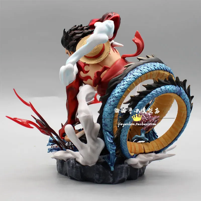 14cm One Piece Anime Figura Wano País Monkey D Luffy Vs Kaido Dragão Luta  Gk Luffy Pvc Tamanho Grande Figura de Ação Toy Model - AliExpress