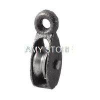 20kg 0.02T Cargo Lifting Tackle Single Groove Sheave Pulley Black