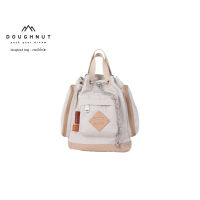 DOUGHNUT BAG : Pyramid Tiny Happy Camper Series : IVORY กระเป๋าโดนัทกันน้ำได้ ผลิตจากผ้าไนลอน 420D น้ำหนักเบา (รหัสสินค้า 09644)