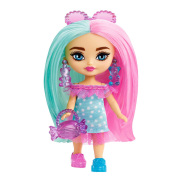 Đồ Chơi BARBIE Búp Bê Mini Mini Extra - Turquoise Pink Candy HPH21 HLN44