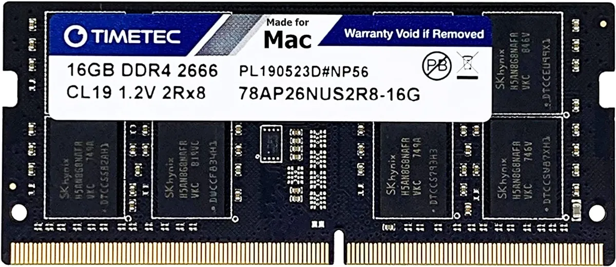 MR:Timetec DDR4 2666MHz PC4-21300 SODIMM Memory Upgrade For Mac
