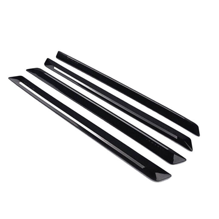 44-7x3-1cm-4pcs-car-bumper-protector-silane-guard-strip-chrome-sticker-front-rear-bumper-protector-rubber-black-universal-new