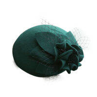 Elegant Womens Fascinators Formal Floral 100 Wool Felt Hat Vintage tail Church Party Wedding Royal Ascot Event Winter Cap