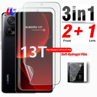 เคสเต็มตัวฟิล์มไฮโดรเจล3To1 (หน้า2เลนส์ + 1) ไม่ใช่กระจกสำหรับ Xiaomi 13 T 5G ปกป้องหน้าจอ Xiomi 13TPro Mi 13 T Mi13TPro Mi13T Xiaomi13T Pro 6.67นิ้ว2023 Flim