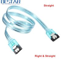 【DT】High Speed 6Gbps Straight &amp; Right Angled SATA 3.0 III 7Pin to SATA III SATA 3 SATA3.0 Cable Flat Data Cord 50cm 1m for HDD SSD  hot
