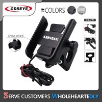 Universal Mobile Phone Holder For  For Kawasaki Z1000/SX Z900 Z800 Z750 Z400 Versys650 300  Motorbike Stand Rotatable  LOGO