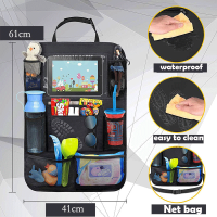 【ขายดี】☀1Pc Car Seat Back Organizer Multi-Pocket Storage Bag Pockets With Touch Screen Tablet Holder Protector For Kids Children-ใช้งานง่าย