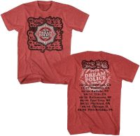 A&amp;E Designs Trick T-Shirt Dream Police Tour Front and Back Red Heather Tee