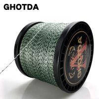 GHOTDA 100M 300M 500M 1000M Fishing Line 8 Strands Braided Camouflage Fishing Line for Fishing