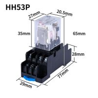 Hh53p รีเลย์ไมโครมินิ1ชิ้น My3nj My3 Dc12v 11ขา/Dc24v/Ac380v/Ac220v ขดลวดอเนกประสงค์แม่เหล็กไฟฟ้าระดับกลาง