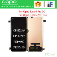 จอ LCD แบบดั้งเดิม6.55 สำหรับ Oppo Reno6 Pro 5G แผงหน้าจอทัชสกรีนจอแสดงผล LCD แบบสัมผัสหน้าจอสำหรับ PEPM00 LCD Reno 6 Pro CPH2249