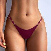 T-Back Thongs Womens กางเกงชั้นในระบายอากาศได้สวมใส่สบายไร้รอยต่อ