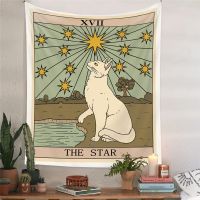 【CW】▨❄✵  Star Tapestry Wall Hanging Fabric Hippie for Bedroom Interior