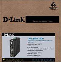 D-Link 12-Port Gigabit Smart Managed Industrial Switch-Wide Temp รหัสสินค้า: DIS-200G-12SW