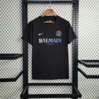 PSG PARIS X BALMAlN BLACK SPECIAL KIT 2324 FOOTBALL SHIRT SOCCER JERSEY