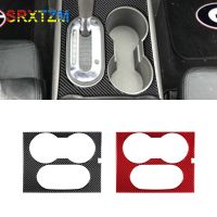 For Ford F150 FX4 2004 2005 2006 2007 2008 Carbon Fiber Central Gear Shift Panel Water Cup Holder Frame Protective Trim