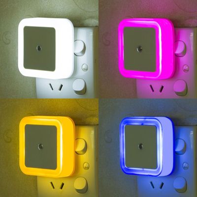 【CC】 Night Sensor Bedroom Room Corridor Protection EU/US Plug Lamp