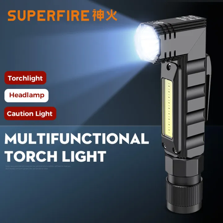 Supfire G19 Multi Function LED Rechargeable Torch Light & Headlamp