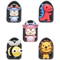 5Pcs Cute Cartoon Car Hooks Adhesive Plastic Car Hook Organizers Car Back Seat Hooks for Charging Cables Keys Wallets Handbags1 Picture Hangers Hooks