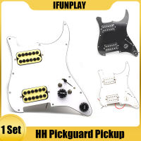 1Pcs HH โหลด Prewired Scratchplate 2 Humbucker Coil Splitting กีตาร์ Pickguard กีตาร์ไฟฟ้า Pickguard Pickguard Pickup