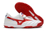 Authentic Mizuno Creation MORELIA II AS/TF Mens Shoes Sneakers Mizuno Outdoor Sports Shoes White/Red/Blue Color Size Eur 40-45