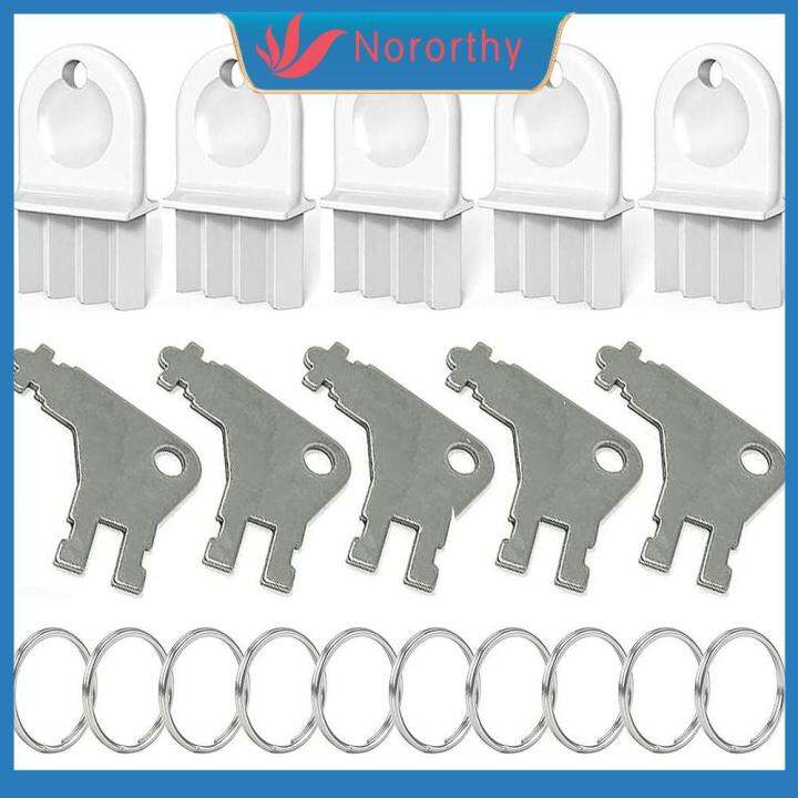 NORORTHY White Toilet Paper Dispenser Key Plastic Small Key Replacement