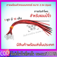 สายพร้อมหัวคอนเนคเตอร์ 2.54 2 pin สายต่อลำโพง สำหรับแอมป์จิ๋ว ชุด 10 เส้น สายดำแดง พร้อมหัวต่อ 2.54 จัดส่งจากกรุงเทพ