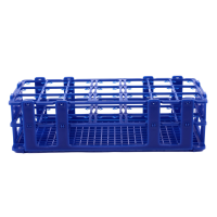 4X Blue Plastic 21 Holes Box Rack Holder for 50ML Centrifuge Tubes