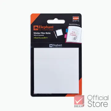 Elephant Sticko Film Sticky Note Translucent Removable Adhesive (3