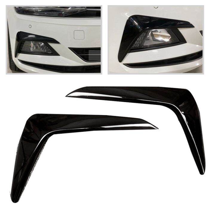 for-polo-2019-2020-2021-front-bumper-fog-light-eyebrows-spoiler-decorative-trim