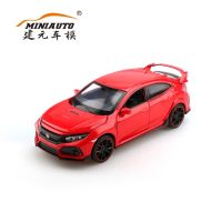 Jianyuan Honda Civic เด็กรถรุ่นของเล่นโลหะผสมเสียงและแสงดึงกลับกล่องเด็ก