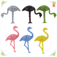 CHUN 6pcs ซิลิโคนไวน์แก้ว MARKER Flamingo Design เครื่องดื่มเสน่ห์ป้ายเครื่องหมาย