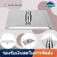 【Clearance】【ถูกๆ】1Pcs Celling ติดตั้ง8 "สแตนเลส Rainfall หัวฝักบัว Bathroo บ้าน