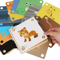 Montessori Educational Animal Shadow Puzzle Toys for Children Transportation Animals Dinosaurs Shape Matching Game Puzzle Board