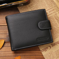 Genuine Leather Wallet Men Clip Cowhide Wallet Men 2022 nd Coin Wallet Small Clutches Mens Purse Coin Pouch Short Men Wallet