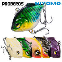 PROBEROS 1PCS Hard Lure เหยื่อตกปลา3D ตา4.5ซม. 8.5G ประดิษฐ์ Sinking VIB Lure Bass Pike Fishing Tackle DW1044