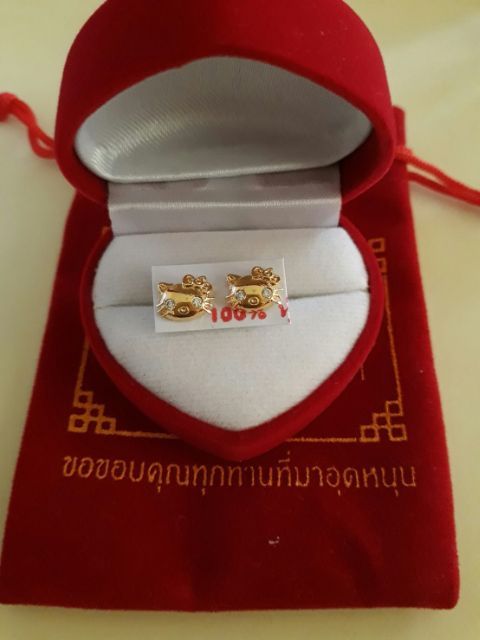 ต่างหูหุ้มทอง100-คิตตี้-บริการเก็บเงินปลายทาง