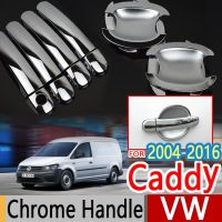 For VW Caddy 2004-2016 2K Chrome Door Handle Covers Trim Set Volkswagen Car Essories Car Styling 2005 2008 2010 2015 TDI TSI