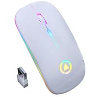 2.4GHz Wireless Mouse RGB Rechargeable Mice Wireless Computer Mause Light-emitting Gaming Mouse For Desktop Laptop PC