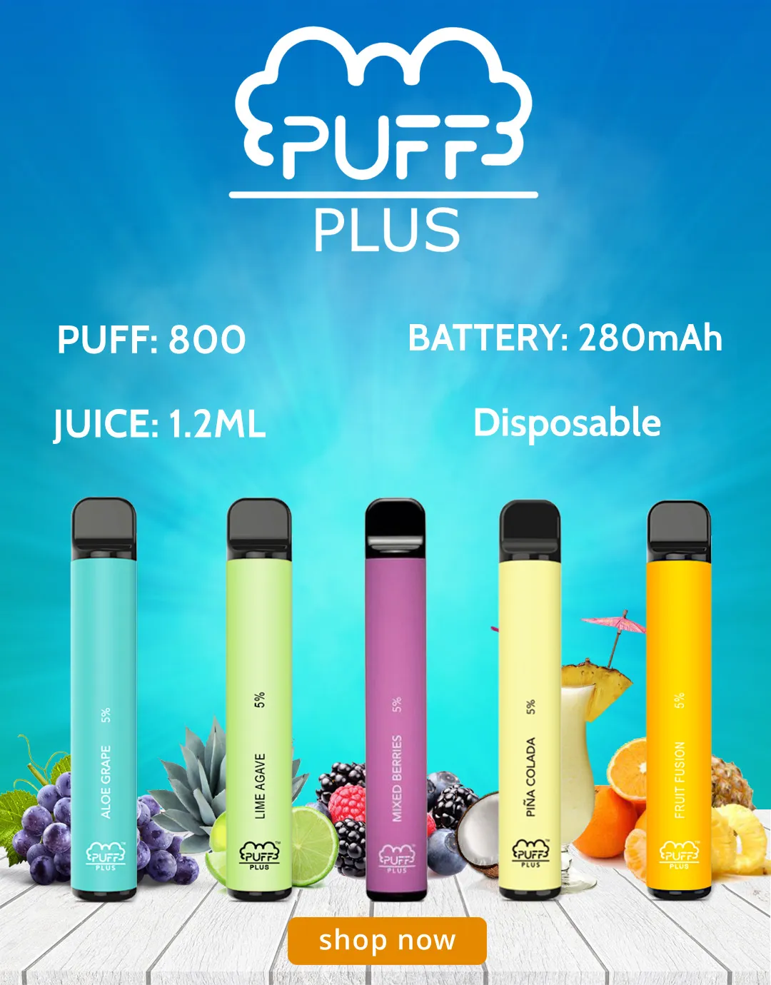 puff bar plus fruit fusion