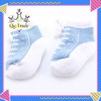 【จัดส่งที่รวดเร็ว✨】Toddler Baby Boy Girl 0-12months Cotton Non-slip Shoes Like Socks Anti-slip Cotton Indoor Socks