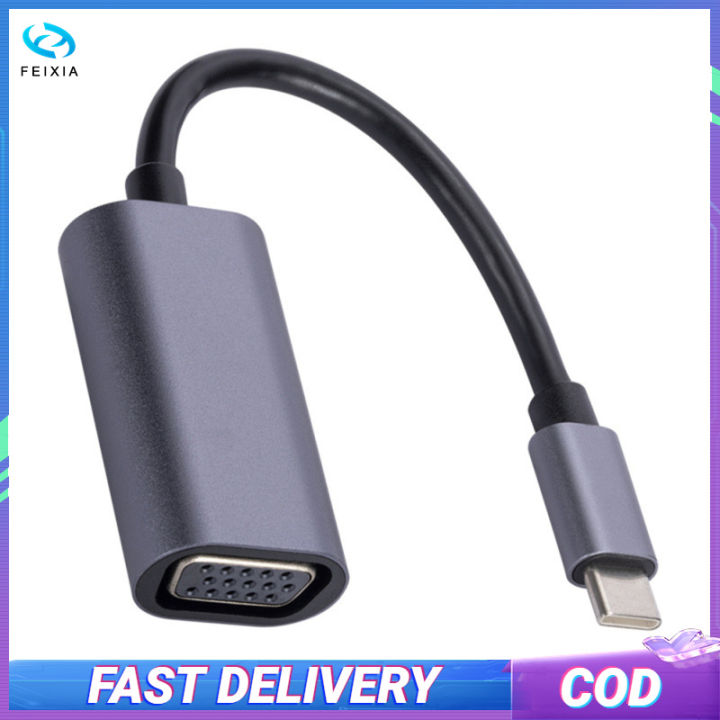 usb-c-ถึงหัวแปลงสายวีจีเอ-type-c-เป็น-vga-converter-สายอะแดปเตอร์สำหรับการเล่นหน้าจอฉายเครื่องโปรเจ็คเตอร์จอทีวี