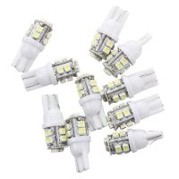 T10 LED ทรงลิ่มสูงสำหรับรถยนต์ X 12V 10กำลังไฟ168หลอดไฟ SMD 10หลอดไฟ W5W