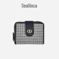 Seagloca ใหม่ กระเป๋าสตางค์ใบสั้น พับได้ ความจุเยอะ มีช่องใส่บัตรหลายช่อง สําหรับสตรี